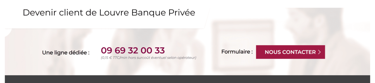 ouverture compte louvre banque privée