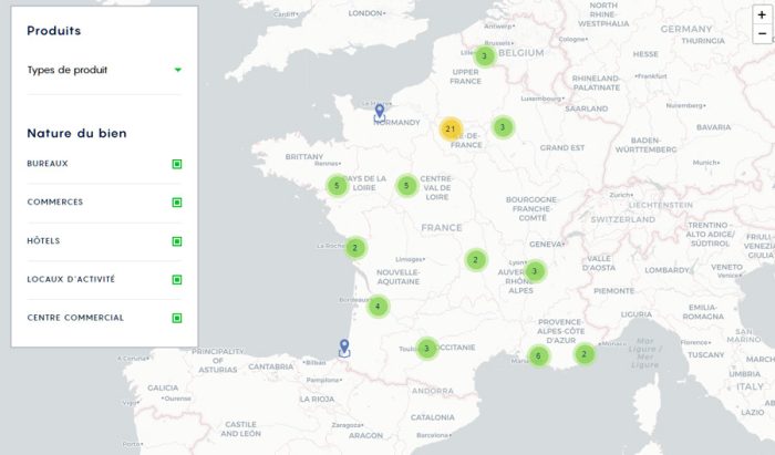 Patrimoine immobilier d’Altixia Commerces